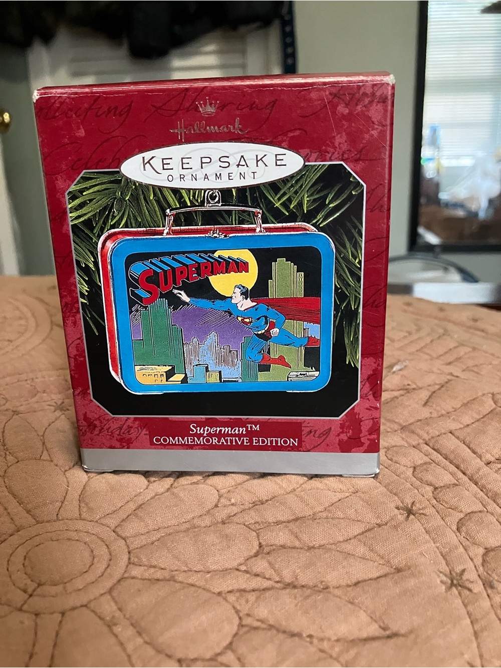 Vintage Hallmark Superman Keepsake Tin  Ornament
